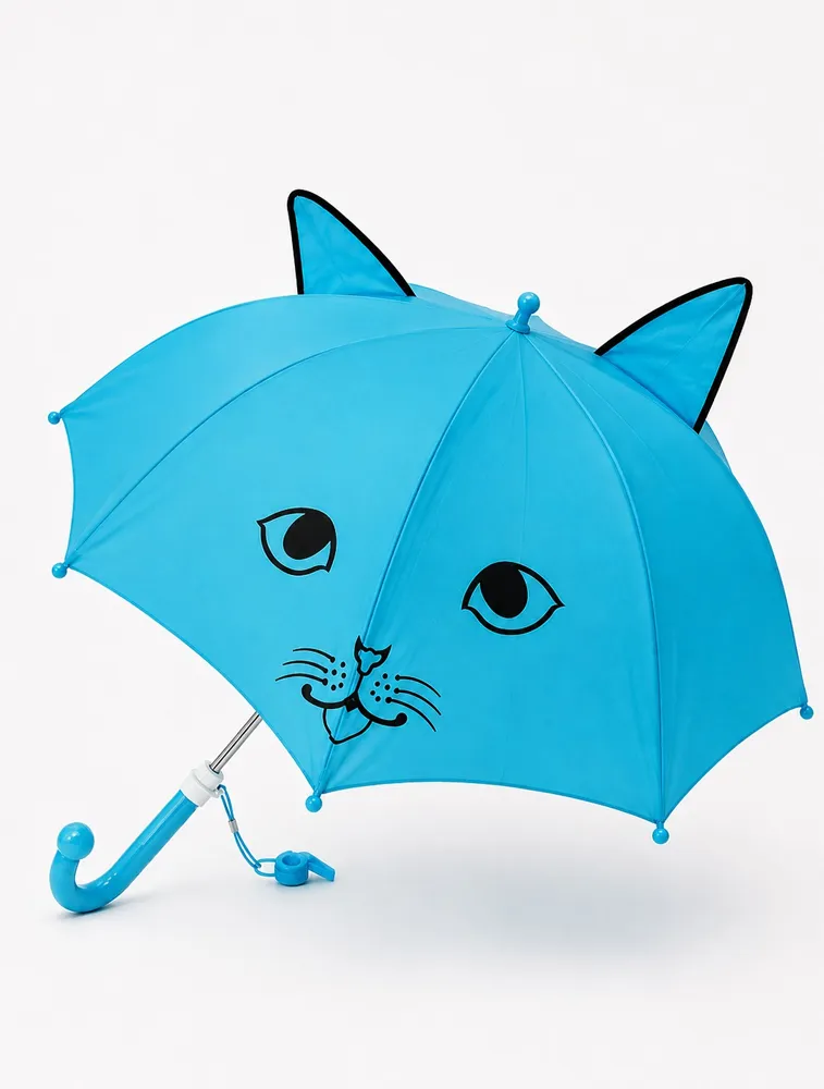 Blue Kids Cartoon Umbrella