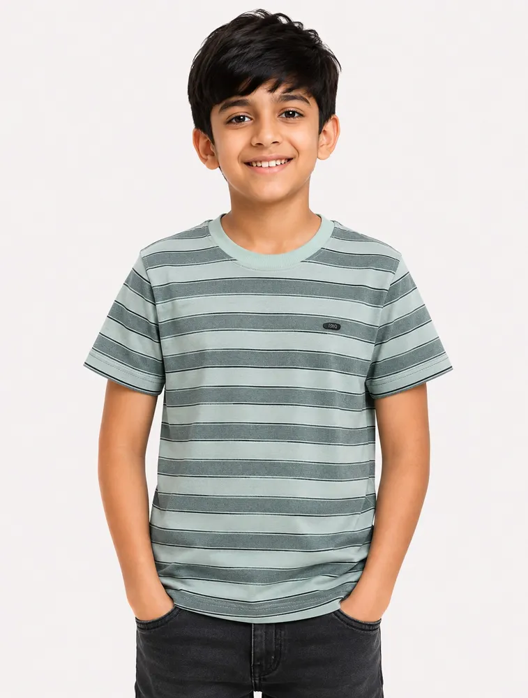 Blue Kids Dad and Me Round Neck Premium T Shirt