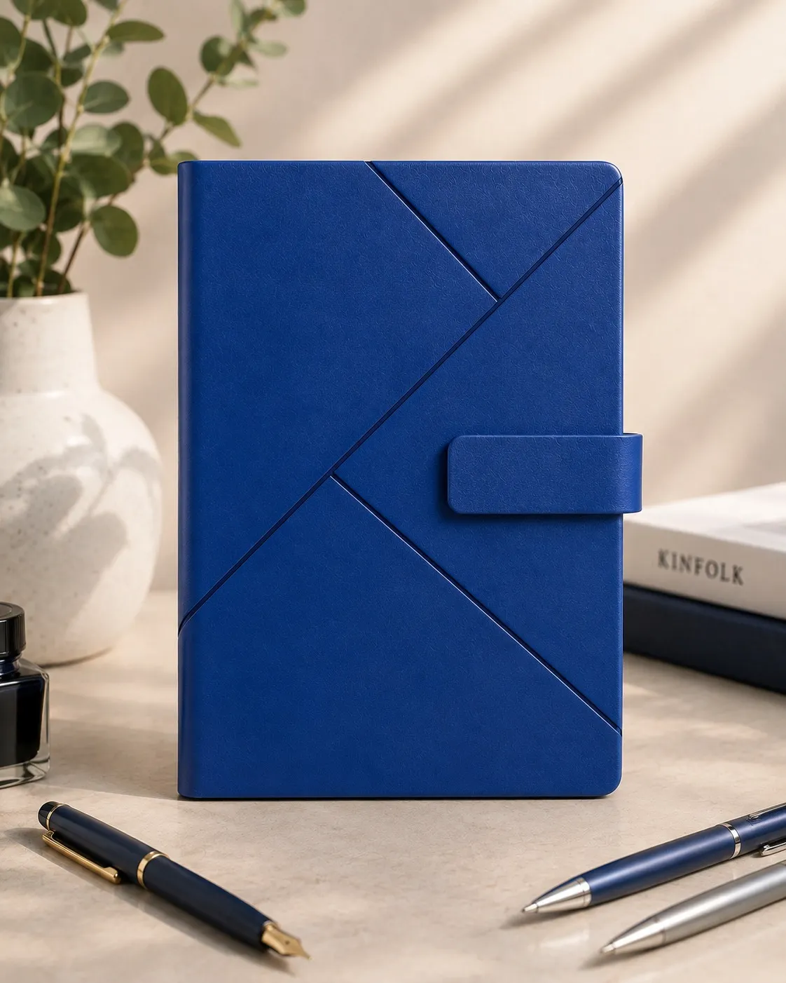 Blue Origami Fold Luxe Dairy