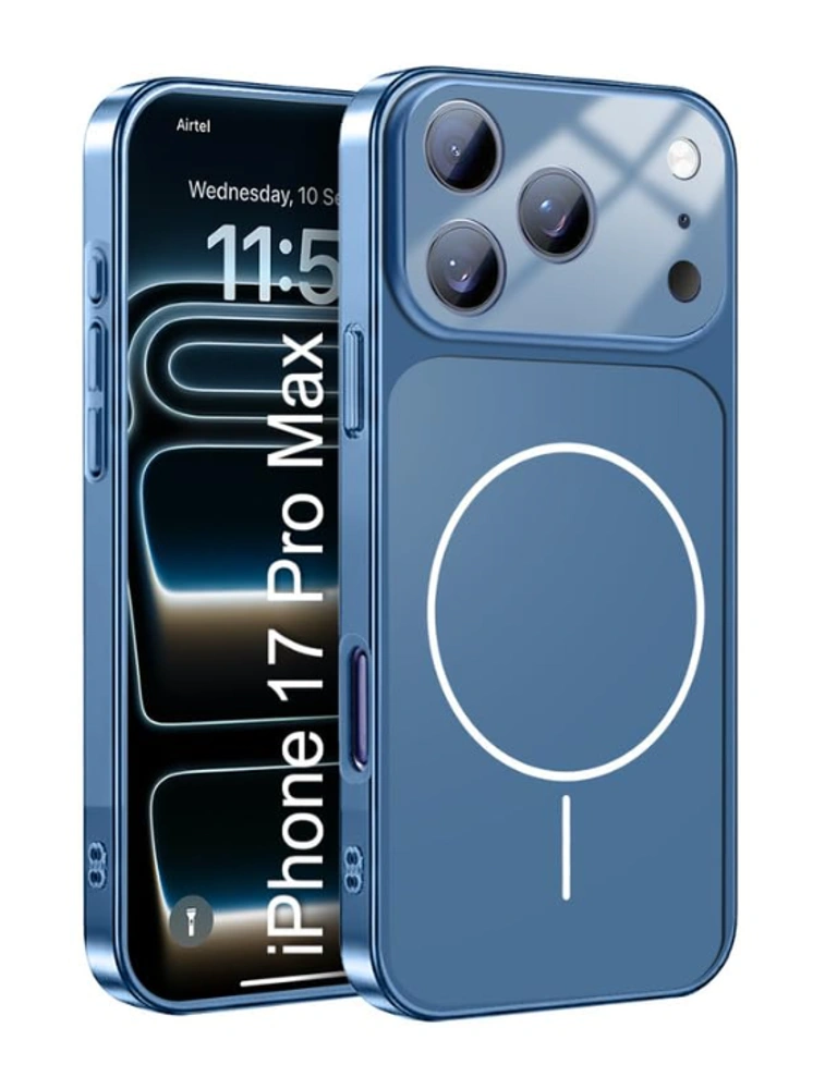 Blue Poly Carbonate Case for iPhone 17 Pro Max