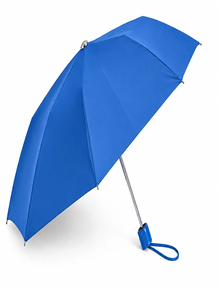 Blue Portable 3 Fold Umbrella