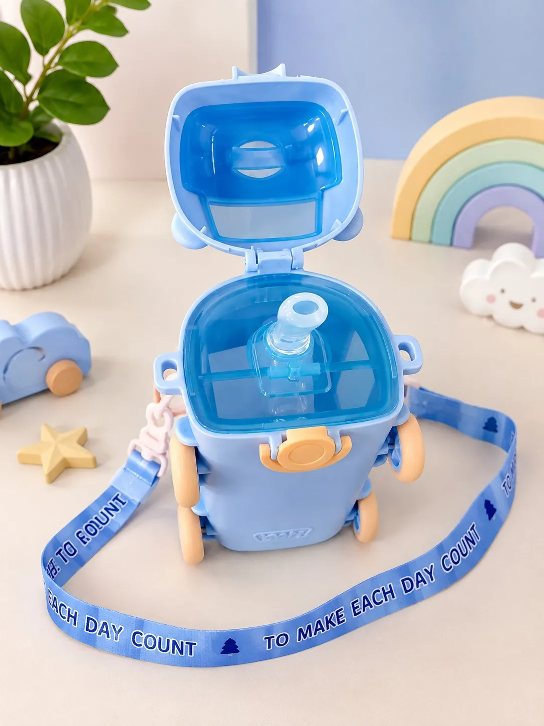 Sewad Blue Premium Cool Cute Bus Kids Sipper Cup — bulk from ₹251