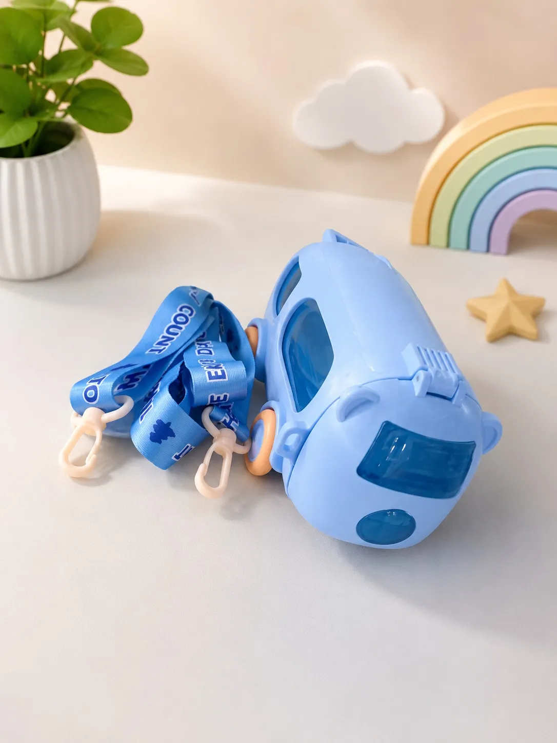 Sewad Blue Premium Cool Cute Bus Kids Sipper Cup