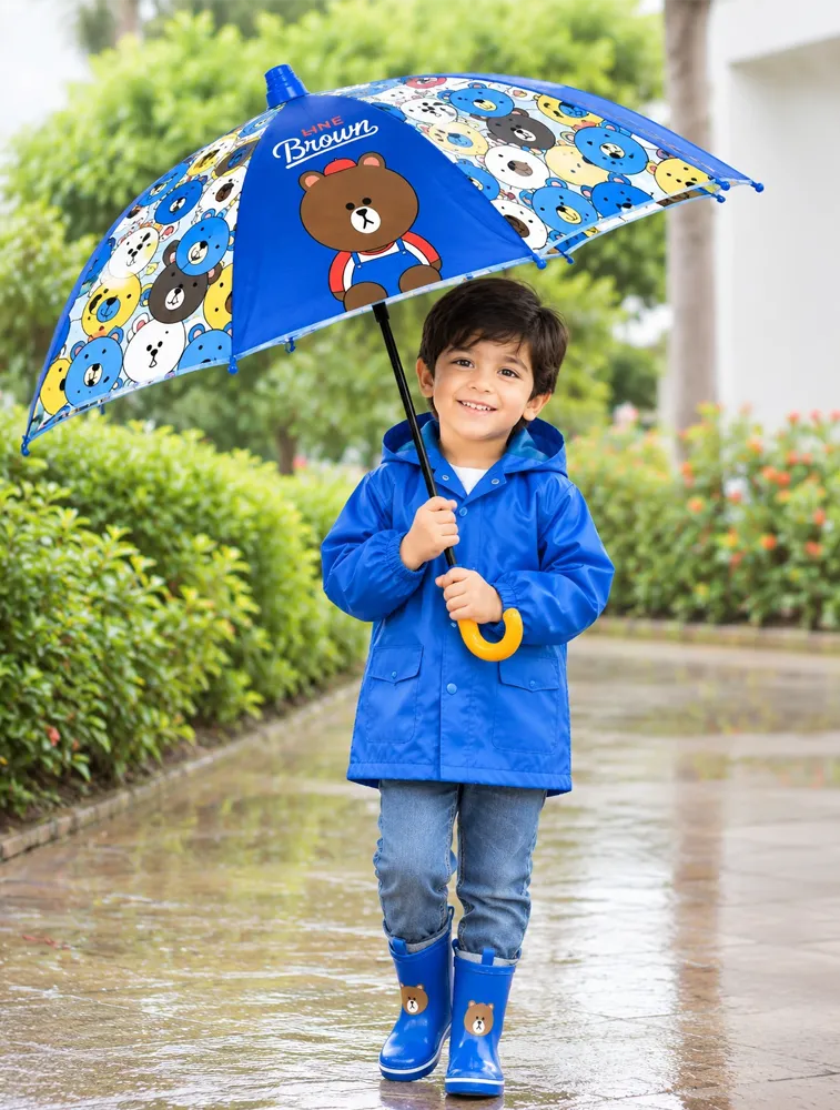Blue Shutter Style Kids Umbrella