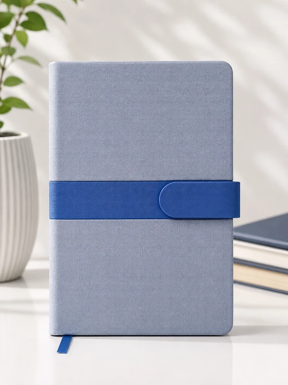 Blue Signature Contrast Belt Diary