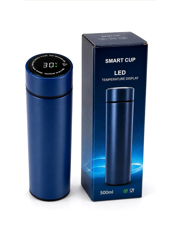 Blue Smart Thermos Mug