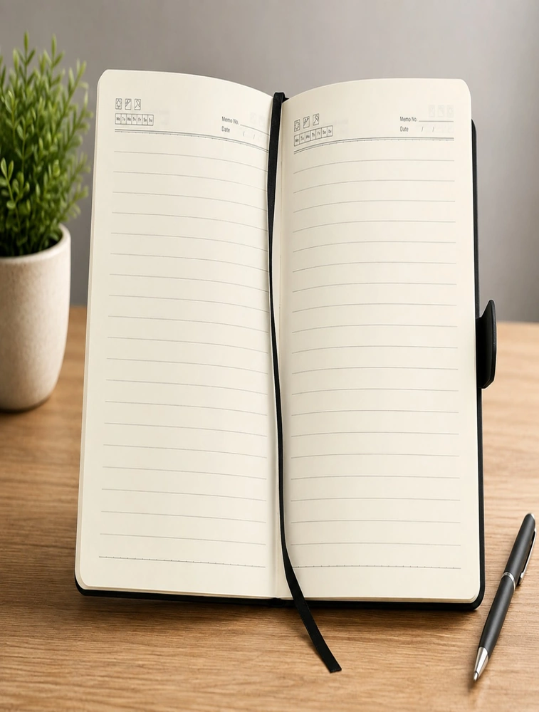Blue Texture Leather Cover Executive Journal Notebook Dairy — bulk from ₹181