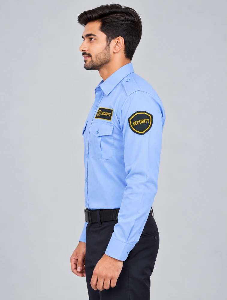 Avorix Blue UNIFAB INDIA Security Uniform Shirt