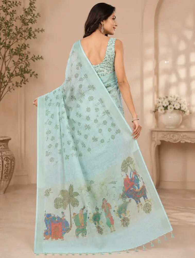 Blue Womens Poonam Special Designer Sarees — bulk from ₹1333