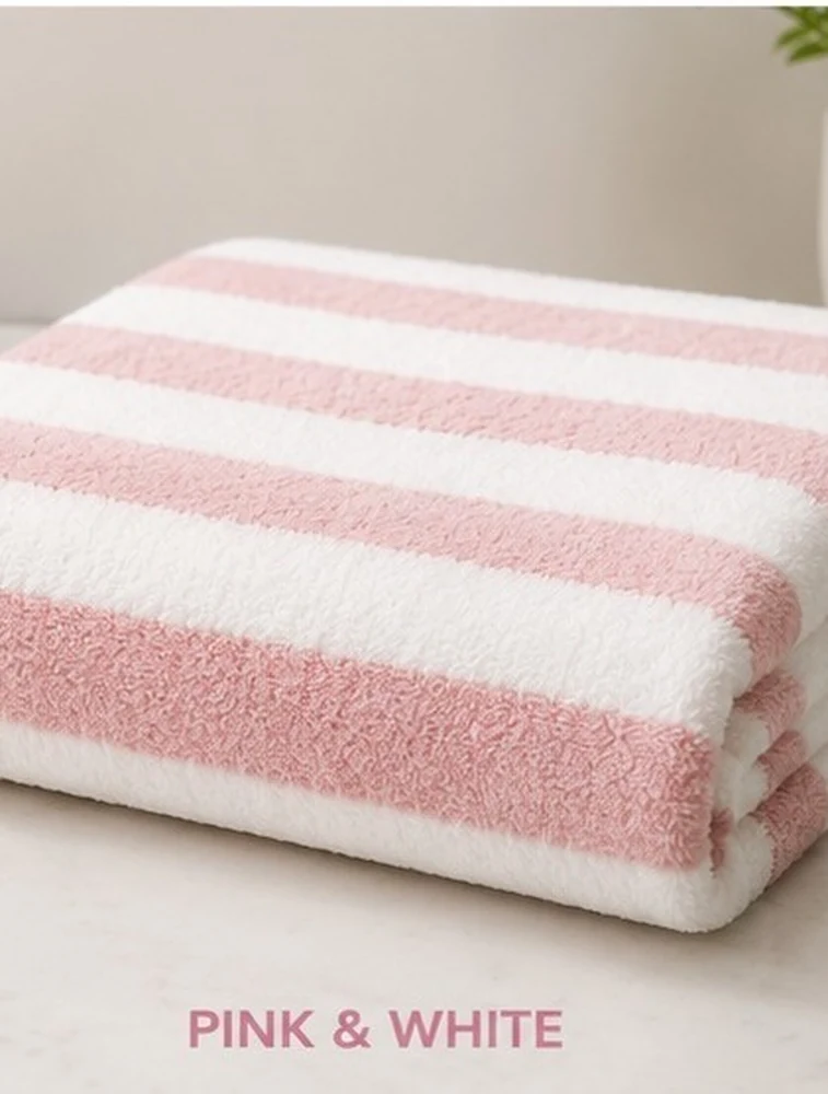 Blush PinkHabitude Microfiber Cozy Touch Premium Bath Towel