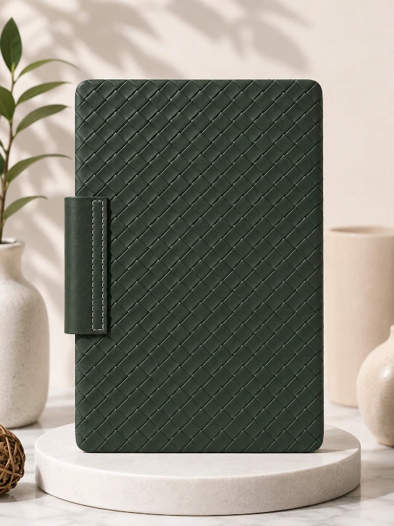 Bottle Green Premium Textured Magnetic Closure Diary — bulk from ₹321