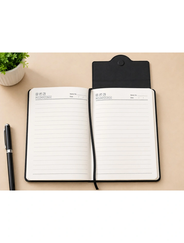 Brown Leather Organizer A5 Executive Dairy With Button Lock Dairy