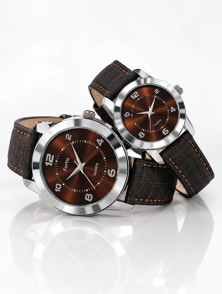 Brown With Arabic Couples EverDuo Watch Set