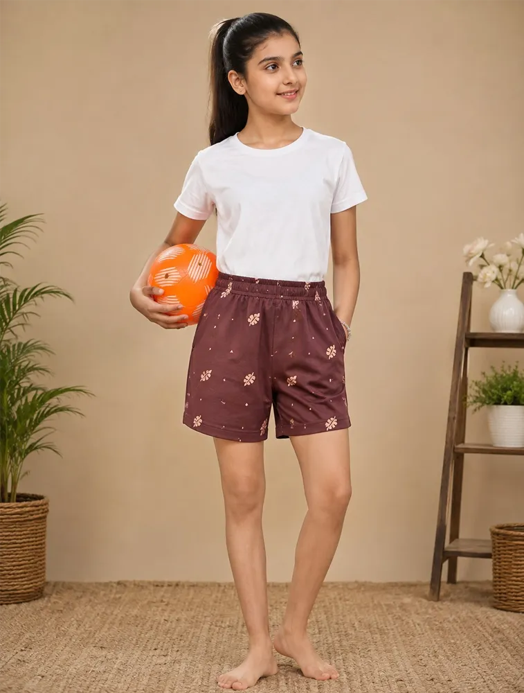 Brown Girls Tiana Premium Printed Short