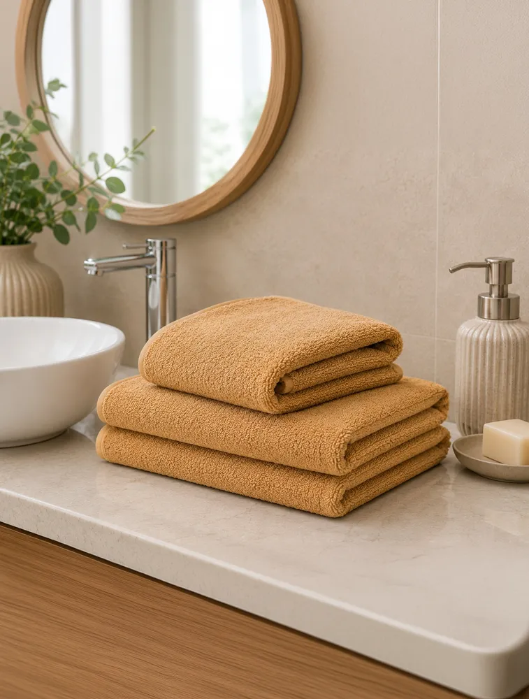 Brown Habitude Microfier Premium Gym Towel