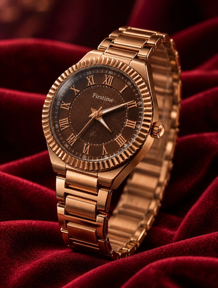 Brown Roman Numeral Watch