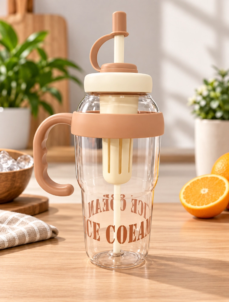 Brown Transparent Fruit Infuser Water Bottle