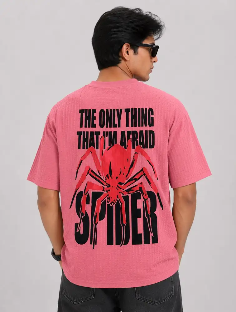 Bubblegum Pink Mens Down Shoulder Tshirt