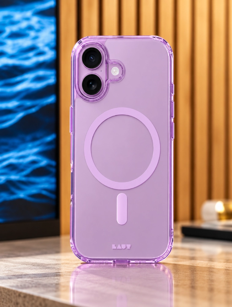 Lavender CRYSTAL FLURO Case For iPhone 17 