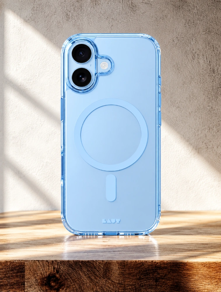 Light Blue CRYSTAL FLURO Case For iPhone 17 