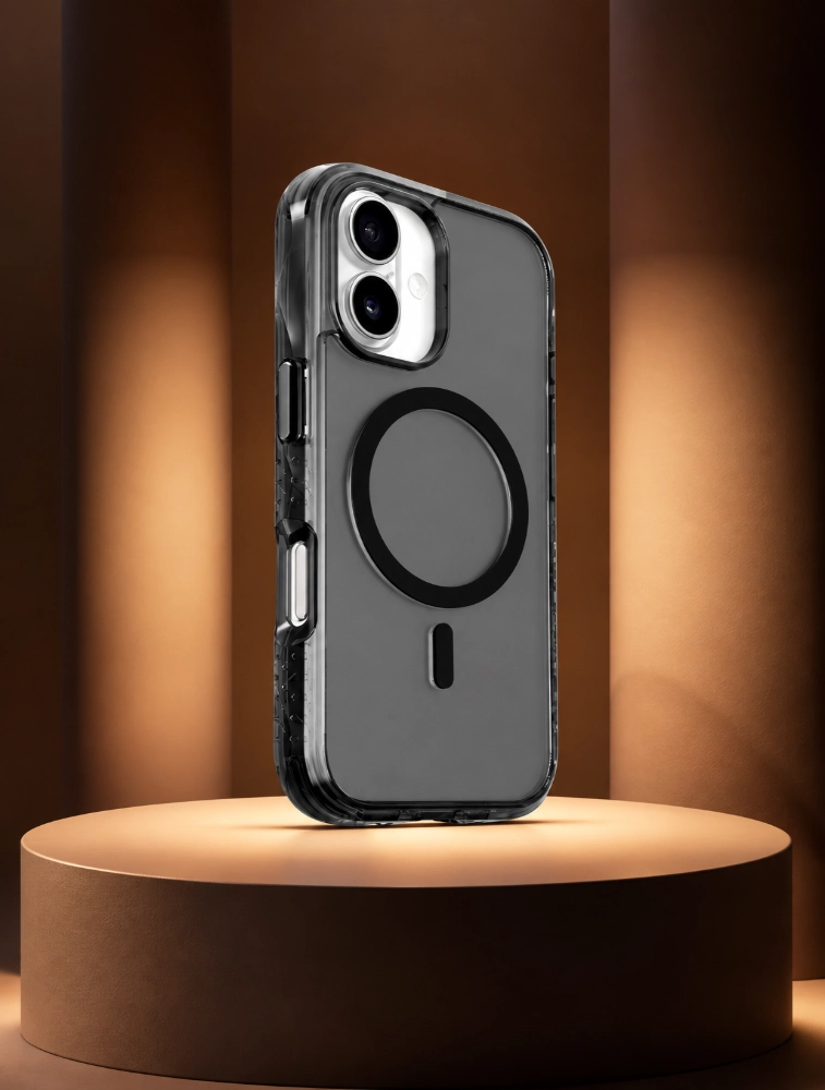 Crystal Black CRYSTAL MATTER X Case For iPhone 17