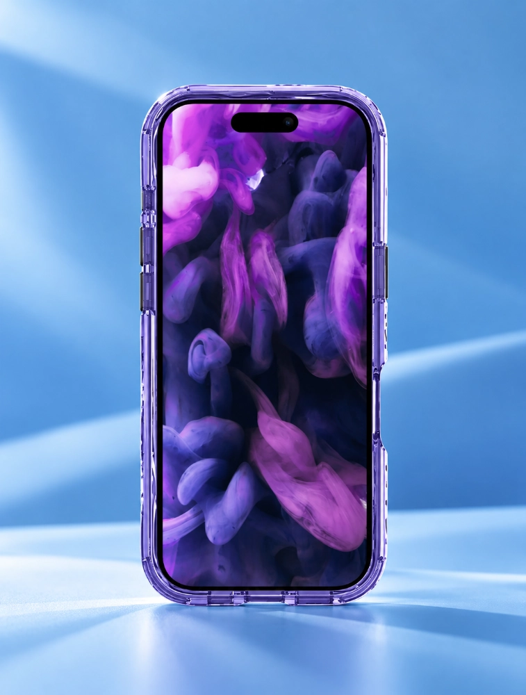 Purple CRYSTAL MATTER X Case For iPhone 17 Pro Max 