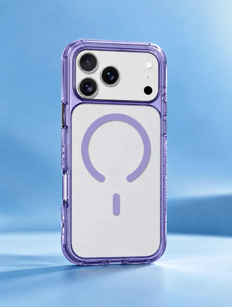 Purple CRYSTAL MATTER X Case For iPhone 17 Pro
