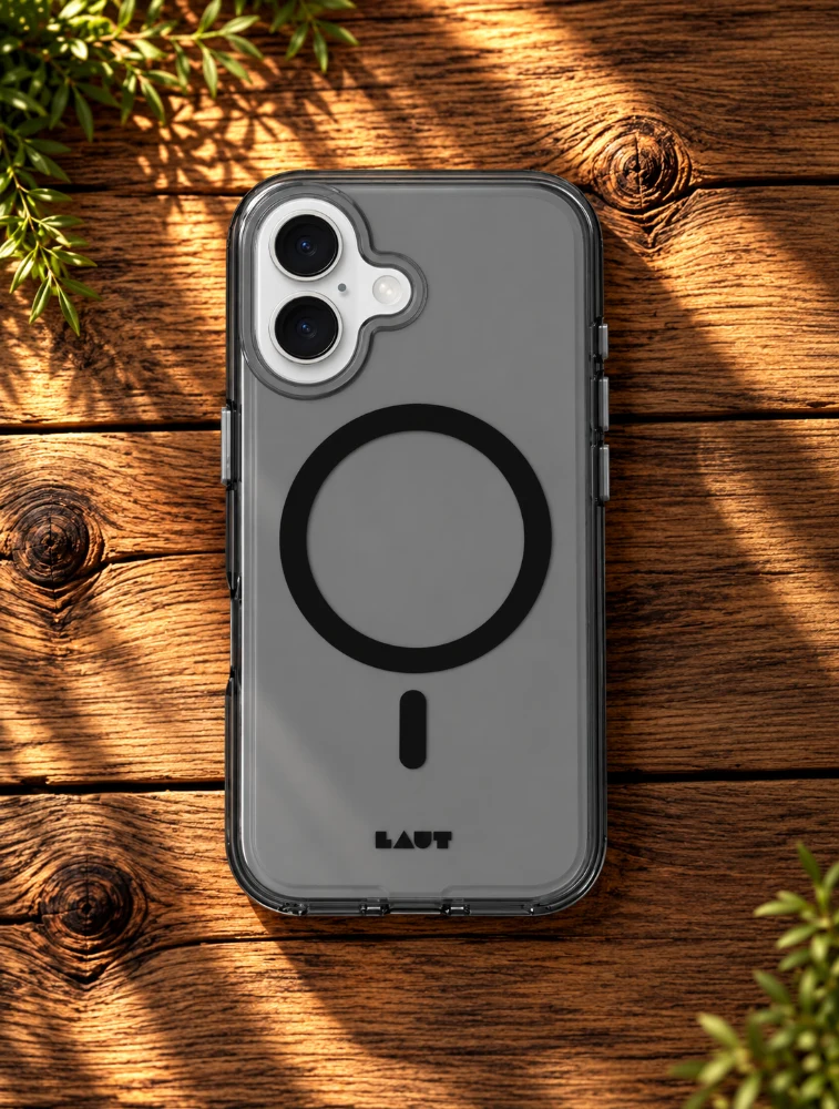 Black CRYSTALM Case For iPhone 16