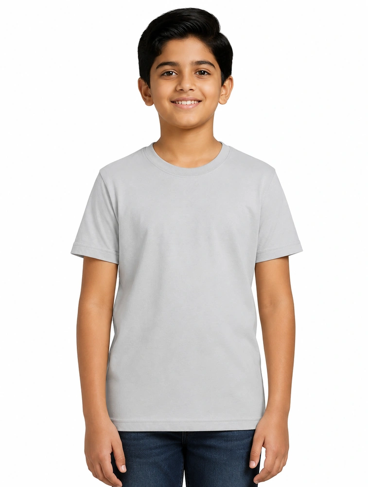 Cement Grey Polyester Round Neck 100GSM Tshirt