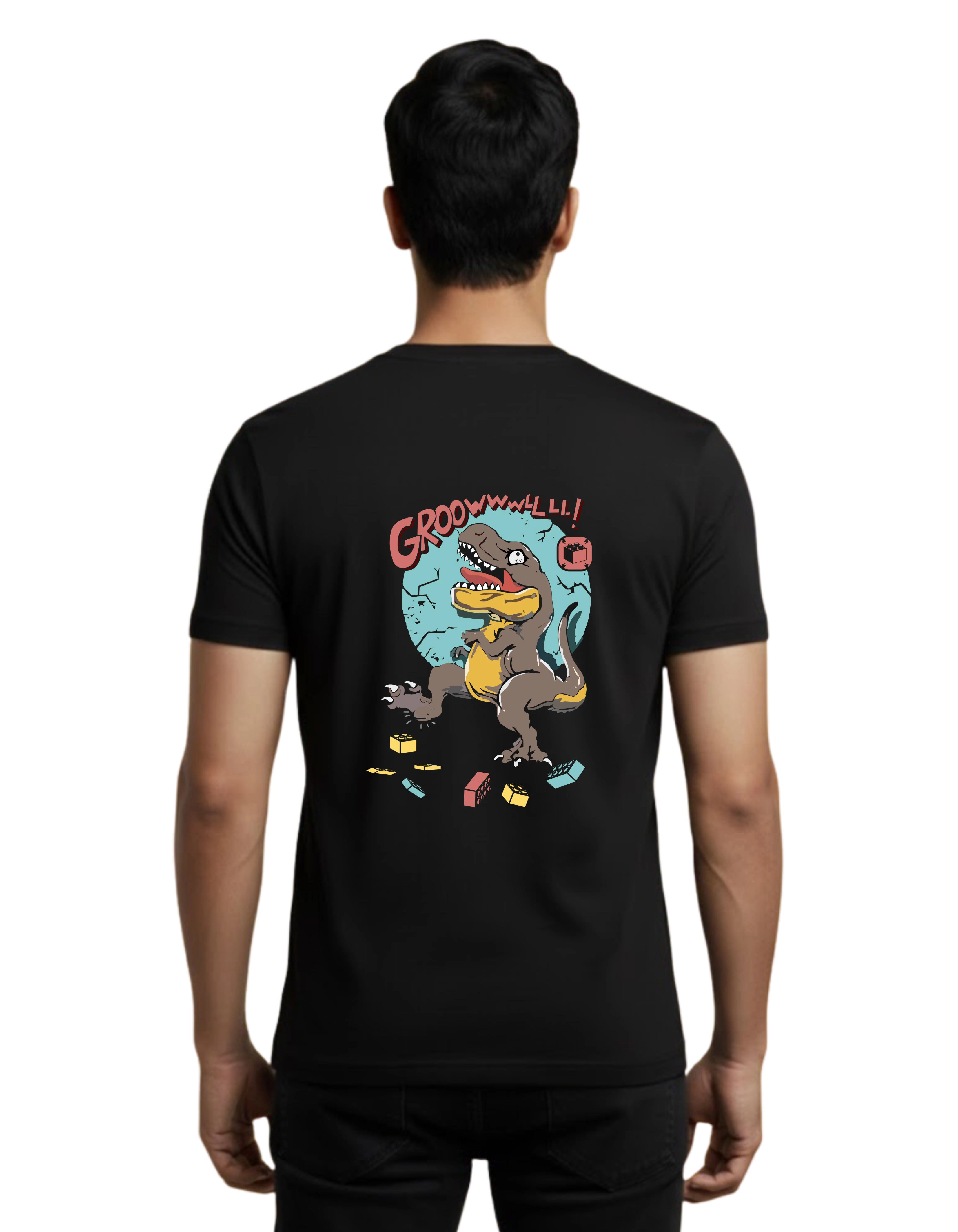 Chaos Cotton Round Neck T-Shirt 180 GSM Black