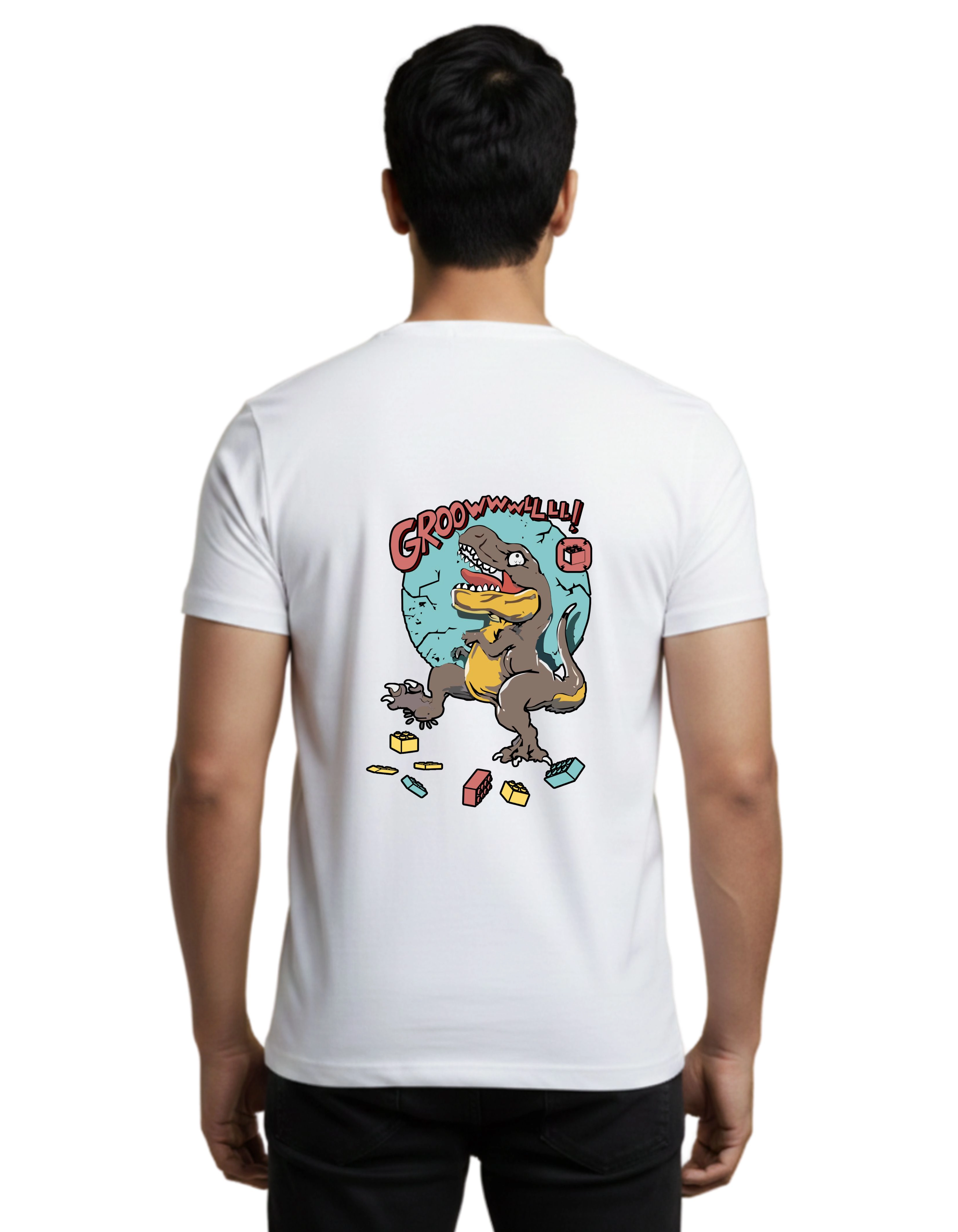 Chaos Cotton Round Neck T-Shirt 180 GSM White