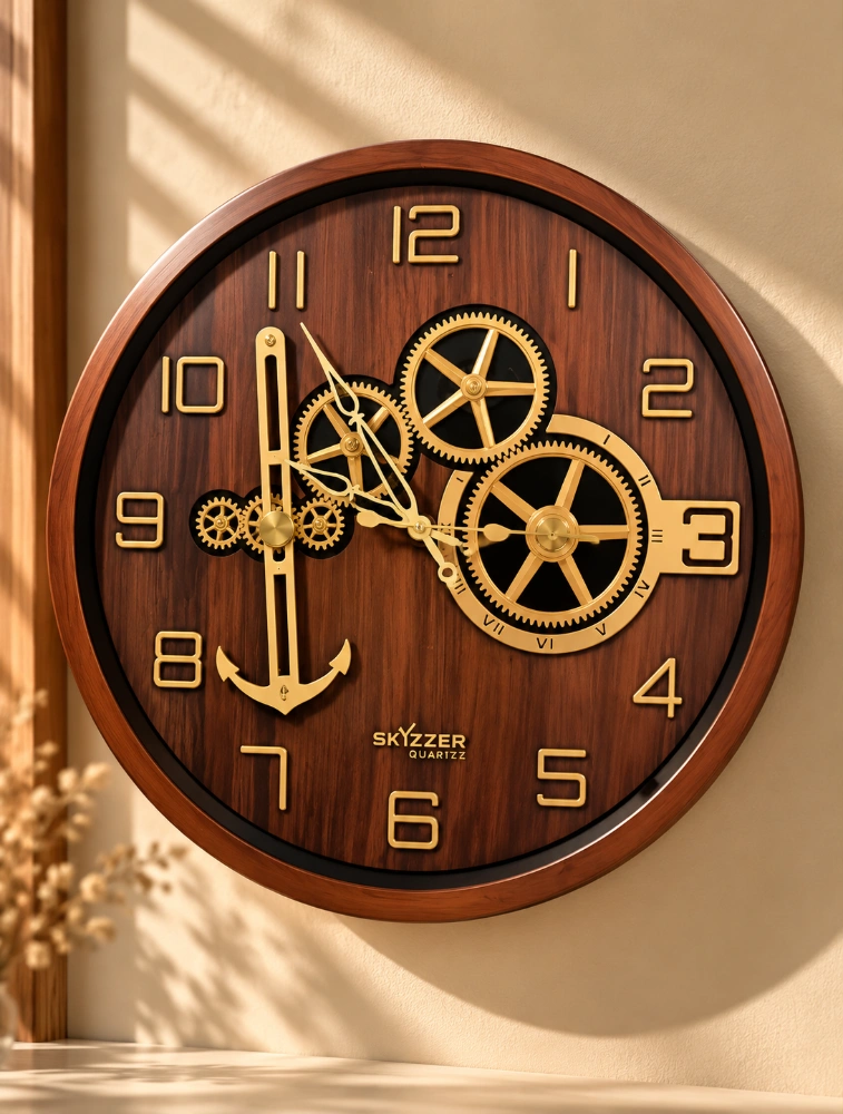 Choco Wood SKYZZER Quartz Premium Wall Clock S 1819