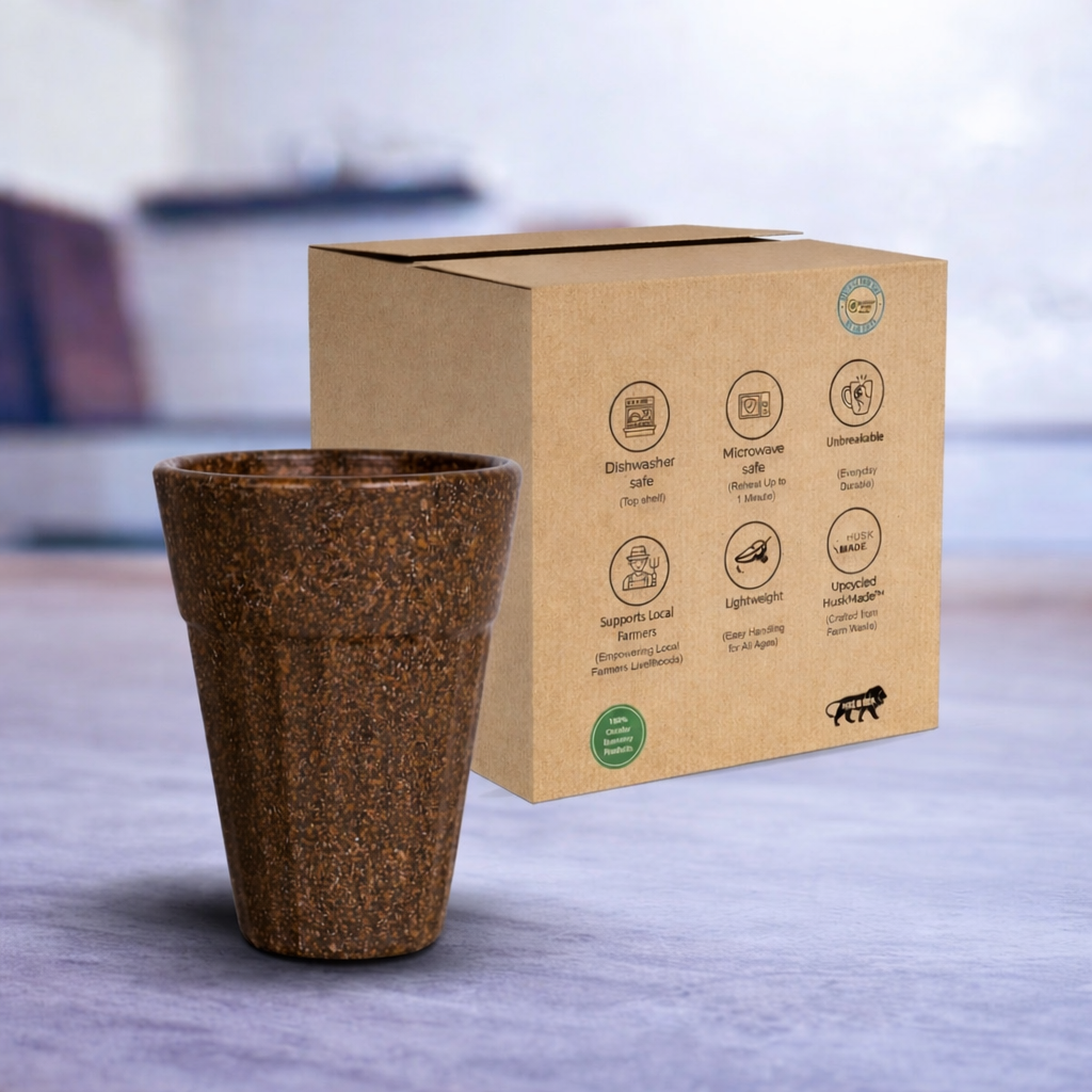 Cocoa Brown HuskChai Cup(Pack of 4)