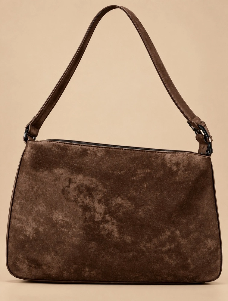 Coffee Brown Stylish Tote PU Leather Handbag for Women