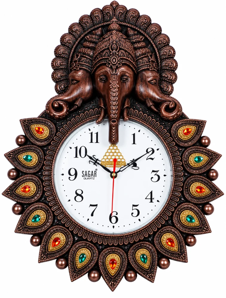 Cola Designer Three Face Ganesh Wall Clock