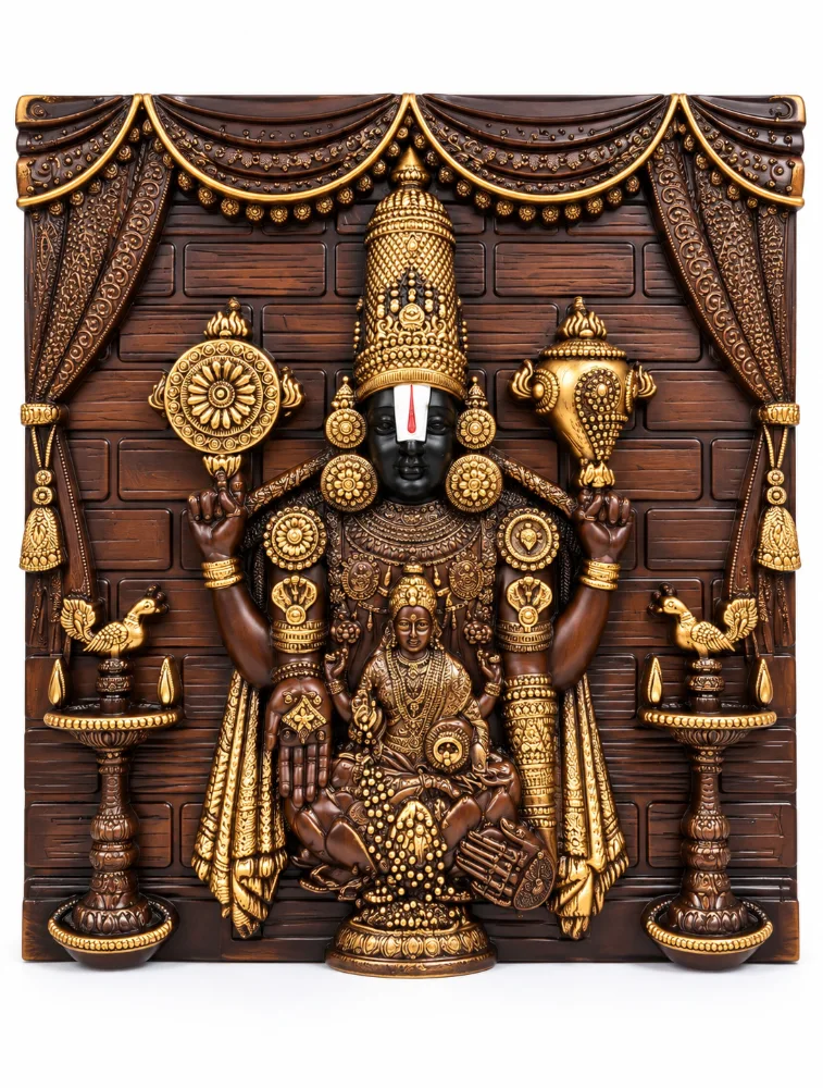Cola Siddharth Designer Tirupati Balaji Wall Idol 3387