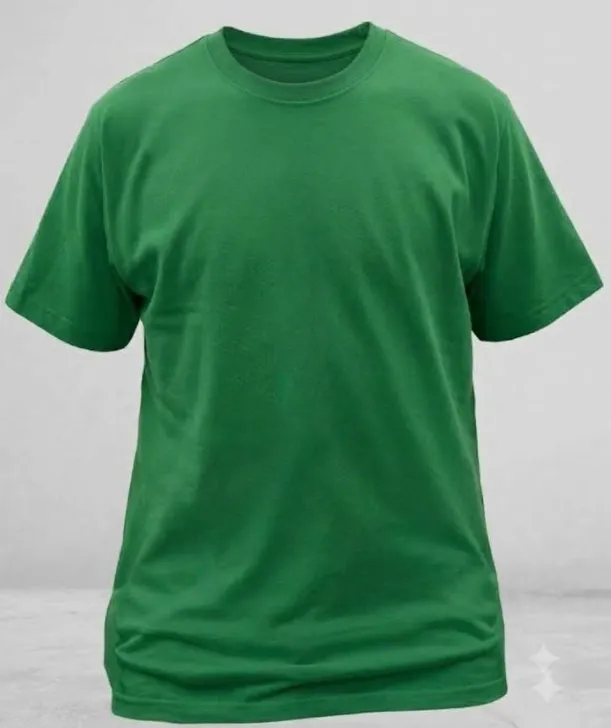 Cotton 130 to 150 GSM Round Neck Half Sleeve T Shirt with Neck Label US Sizes
