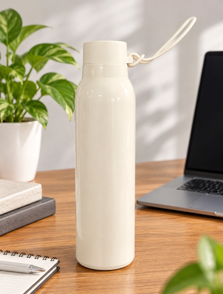 Cream Aqua Loop Water Bottle