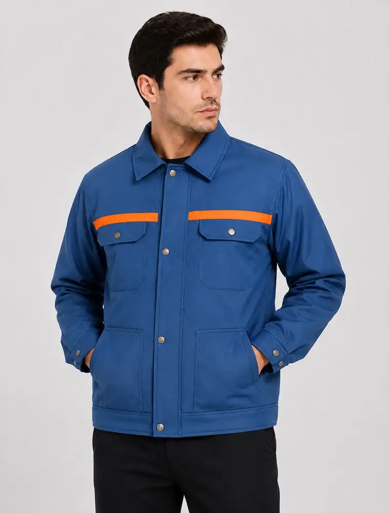 Dark Blue Unisex Soft Shell Jacket — bulk from ₹1215