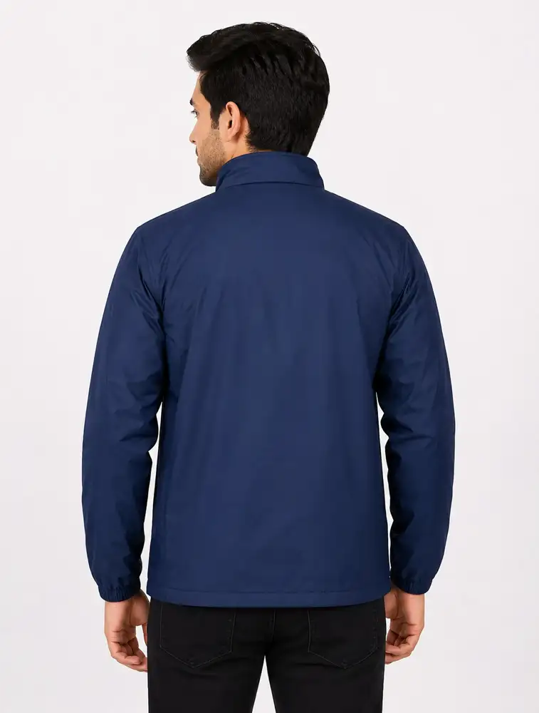 Dark Blue Unisex Light Weight Wind Cheater Jacket 