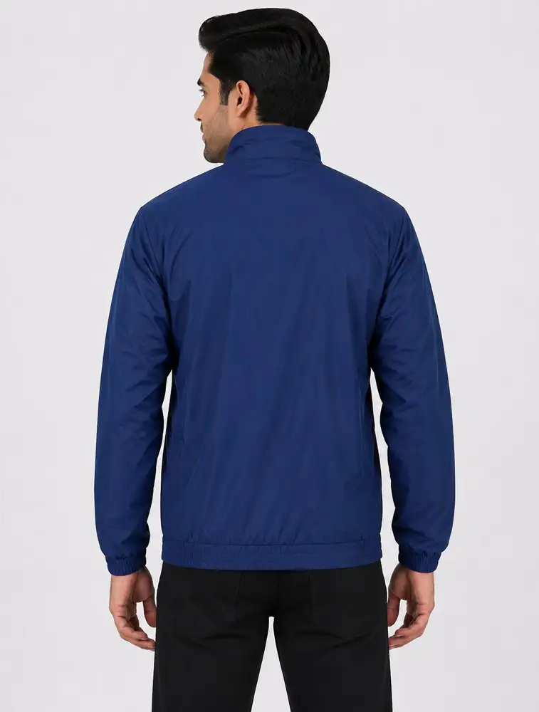 Dark Blue Unisex Light Weight Wind Cheater Jacket — bulk from ₹549