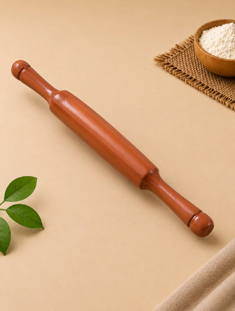 Dark Brown Classic Wooden Kitchen Rolling Pin