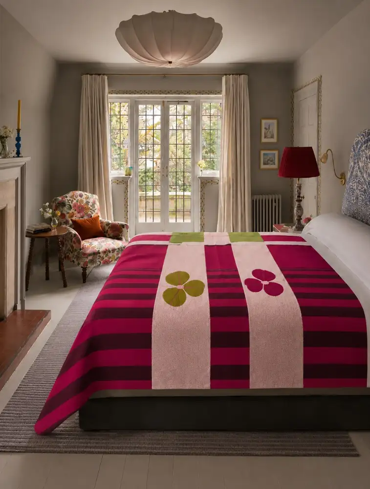 Dark Grey Cotton Printed Double Bed King Size Bedsheet 