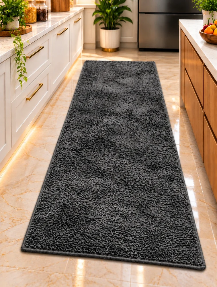 Dark Grey Elegance Runner Mat