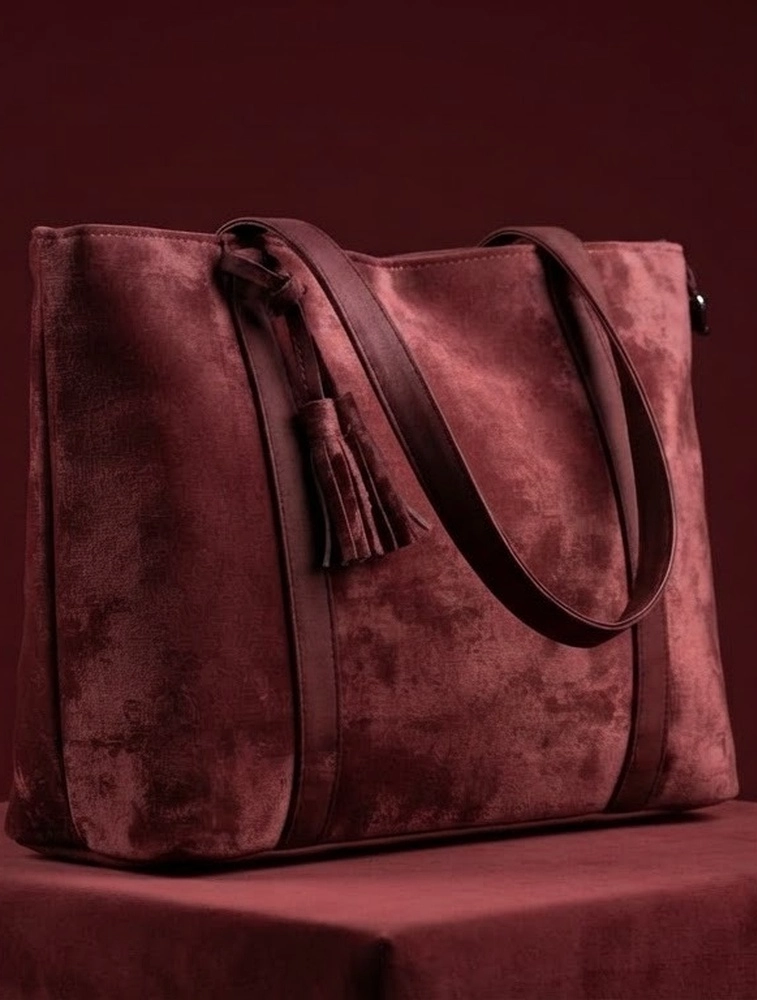 Dark Red Womens Everyday PU Leather Shoulder Bag