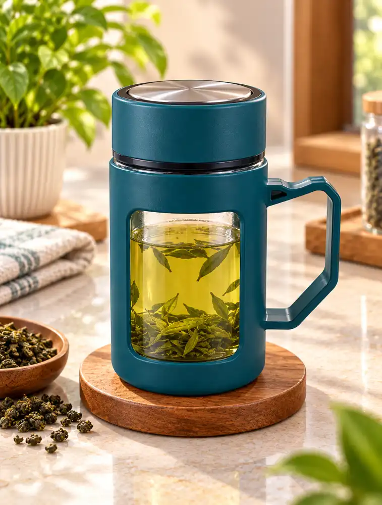 Deep Blue Premium Insulated Liquid Mug
