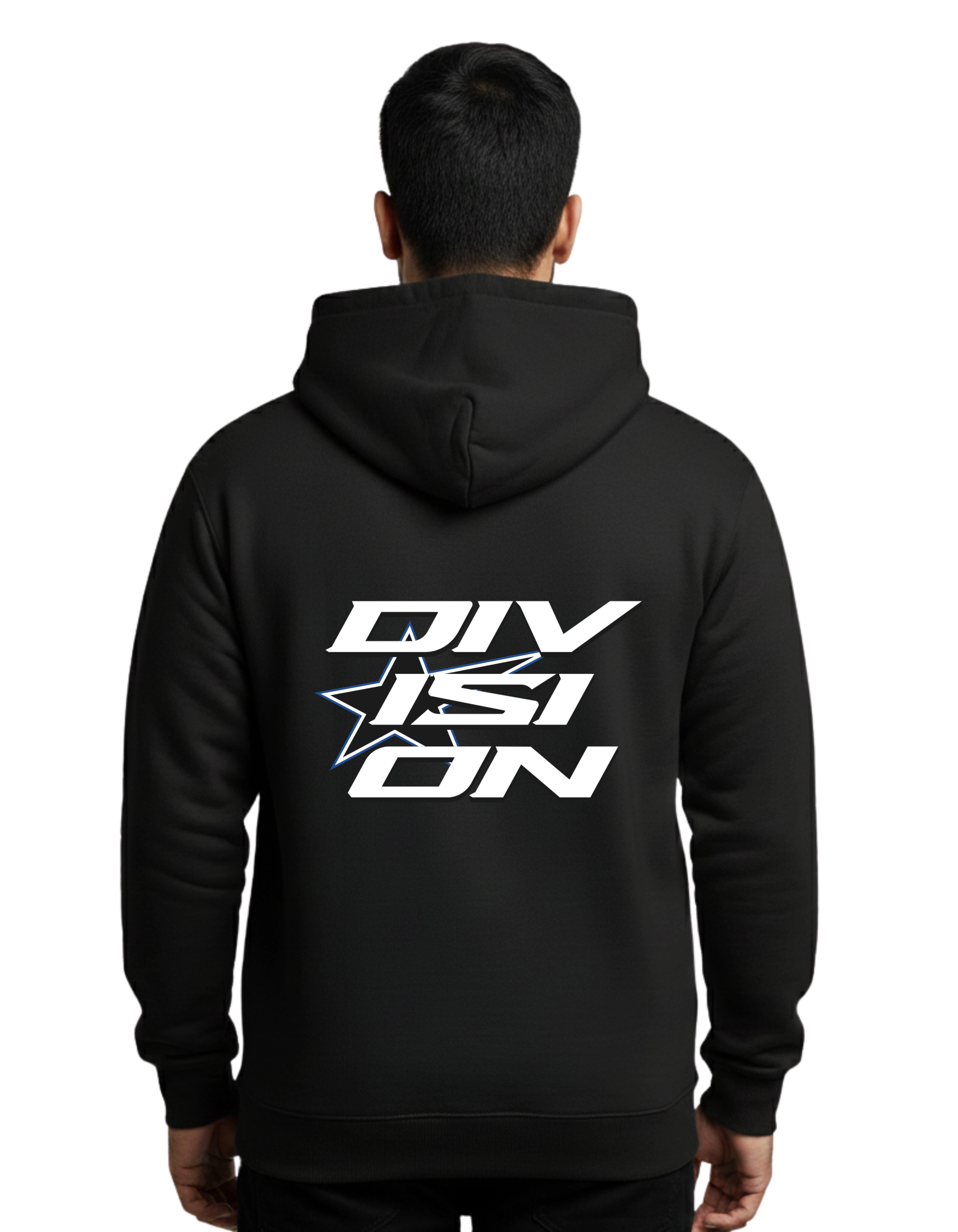 Division Star Cotton Hoodie Without Zipper 300 GSM Black