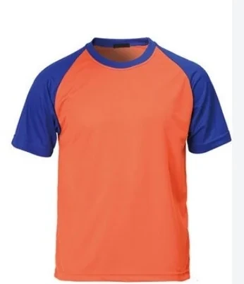 Orange Dot Knit 150 GSM Round Neck Raglan Sleeve T Shirt