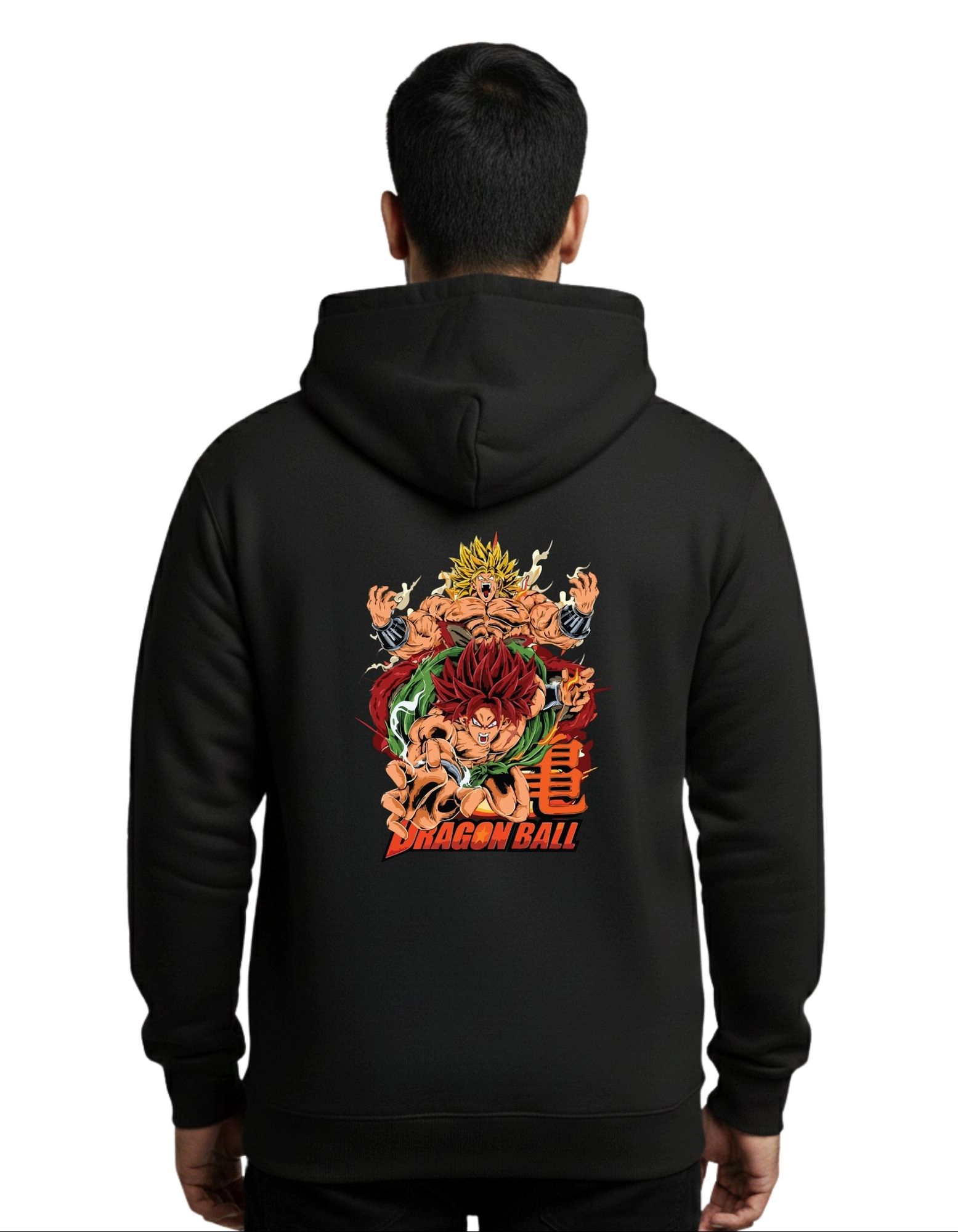 Dragon Ball Cotton Hoodie Without Zipper 300 GSM Black