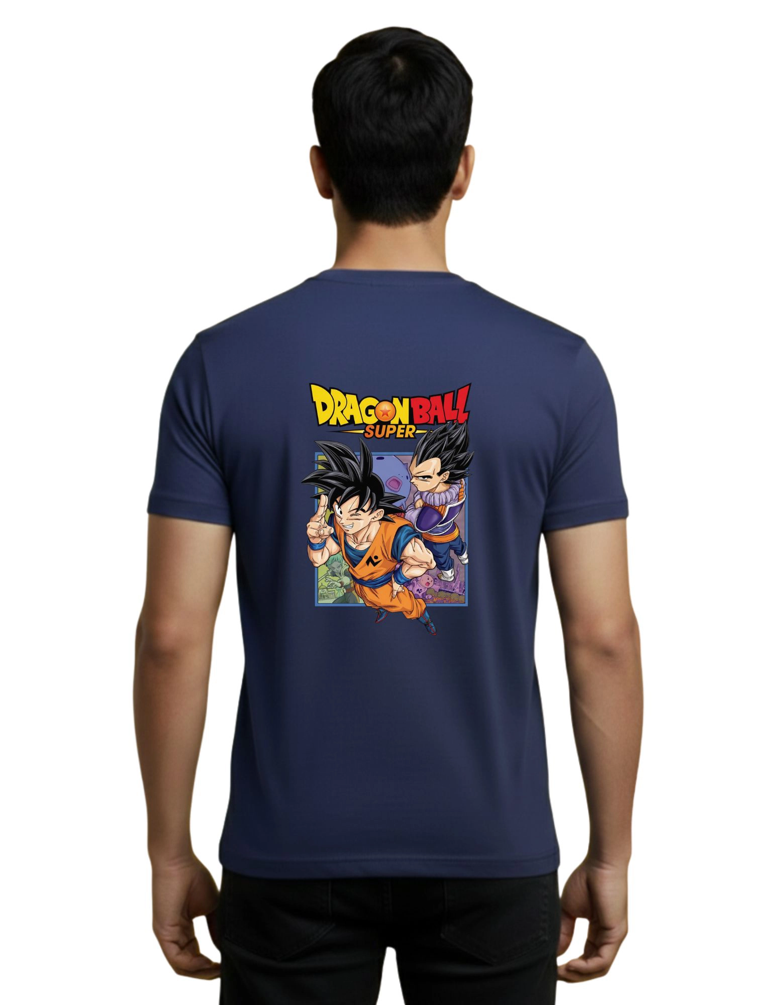 Dragon Ball Super Cotton Round Neck T-Shirt 180 GSM Navy Blue